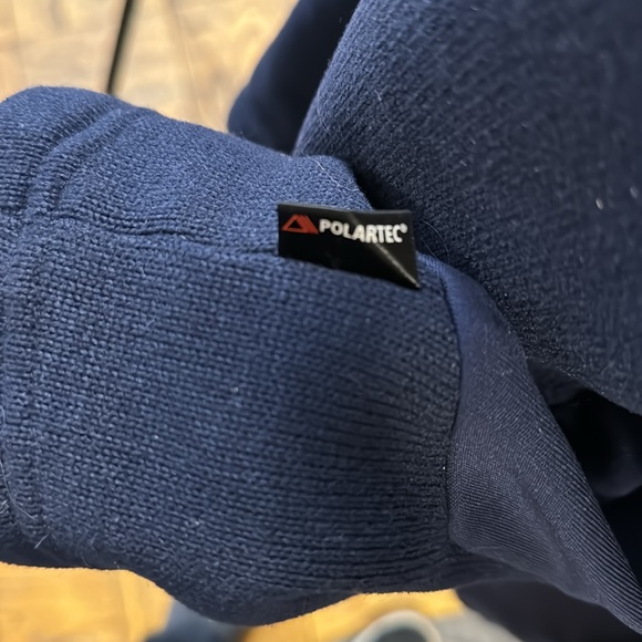 Descente 1/4 zip blue sweater. - Picture 9 of 9